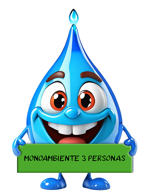 ícono squite con monoambiente 3 personas